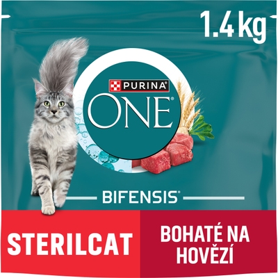 Purina ONE Bifensis Sterilised granule pro kočky, hovězí
