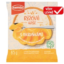 Semix Rýžová kaše s meruňkami bez lepku sypká směs 65g
