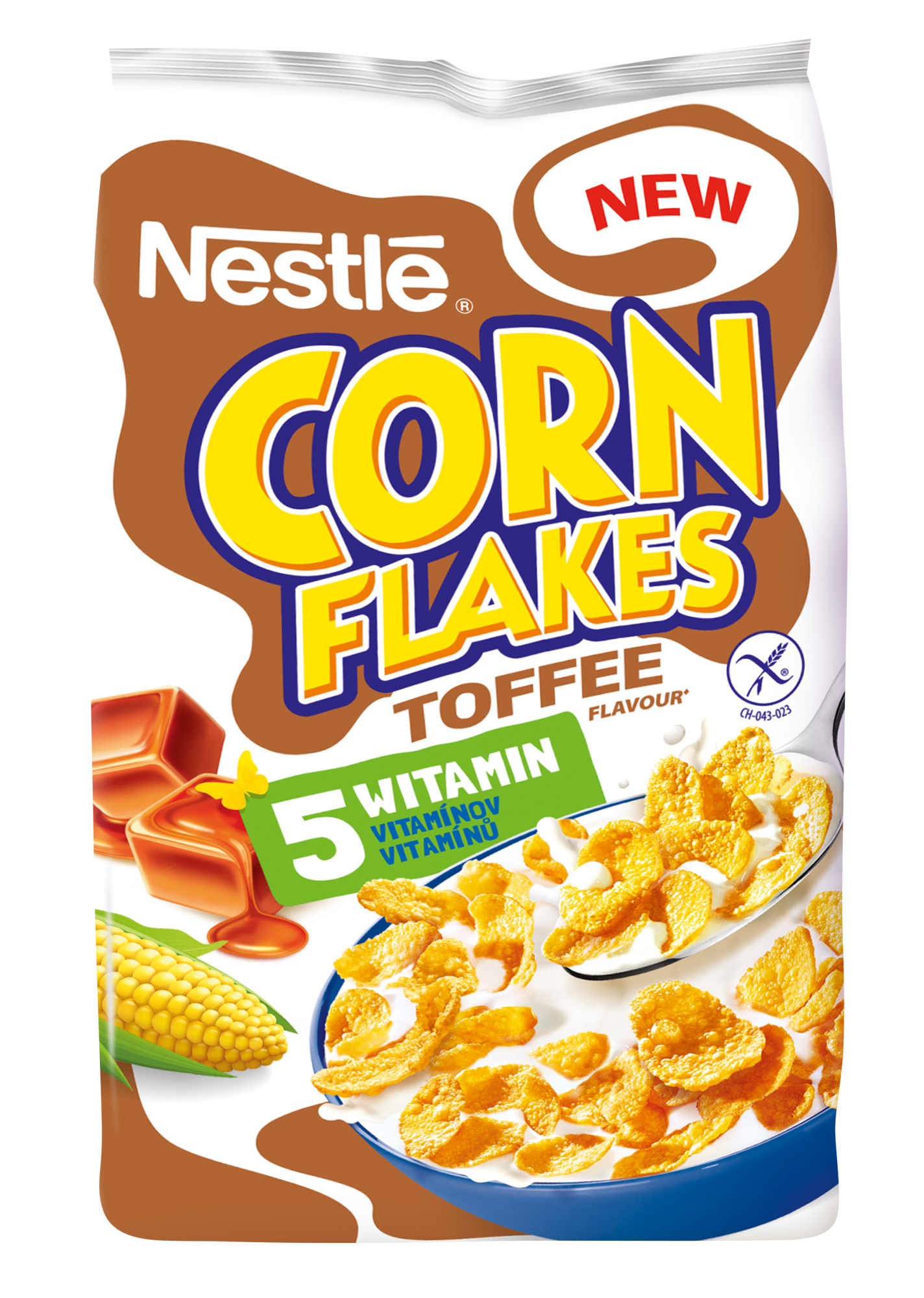 Nestlé Corn Flakes Toffee příchuť