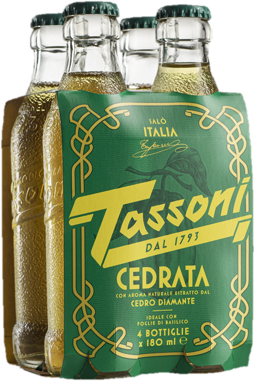 Tassoni Cedrata 4×180ml sklo