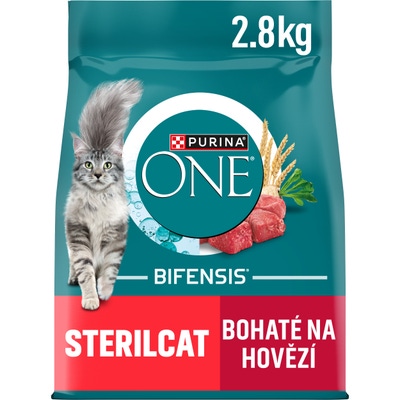 Purina ONE Bifensis Sterilised granule pro kočky, hovězí