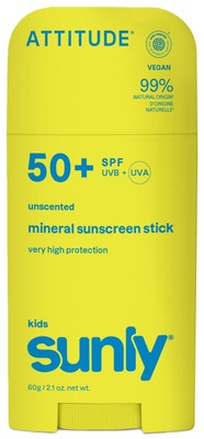 Attitude Dětský minerální opalovací krém Sunly SPF 50 bez vůně