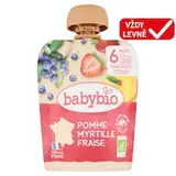 Babybio Bio pyré jablko borůvky jahody 90g