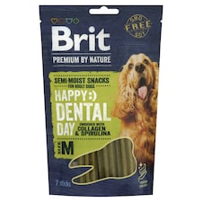 Brit Premium by Nature Zubní tyčinka M s kolagenem a spirulinou 180g