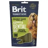 Brit Premium by Nature Zubní tyčinka M s kolagenem a spirulinou 180g