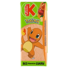 Kubík Pokémon charmander příchuť broskev mandarinka 200ml