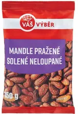 Váš Výběr Mandle pražené solené neloupané 150g