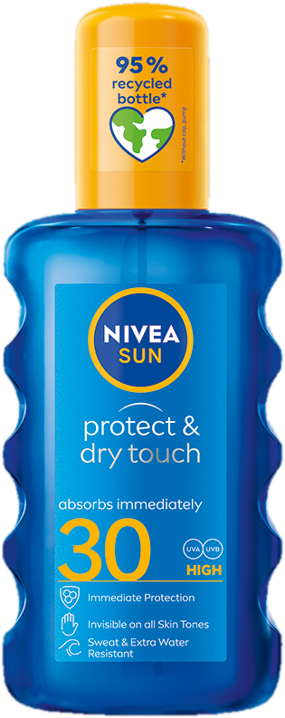 Nivea Sun Protect & Dry Touch sprej na opalování SPF 30