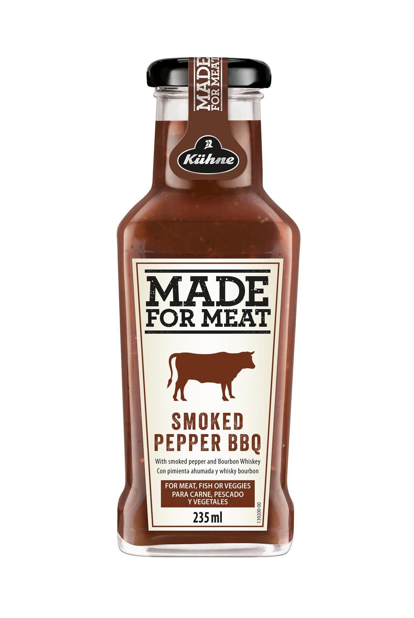 Kühne Made for meat BBQ omáčka s uzeným pepřem 235ml