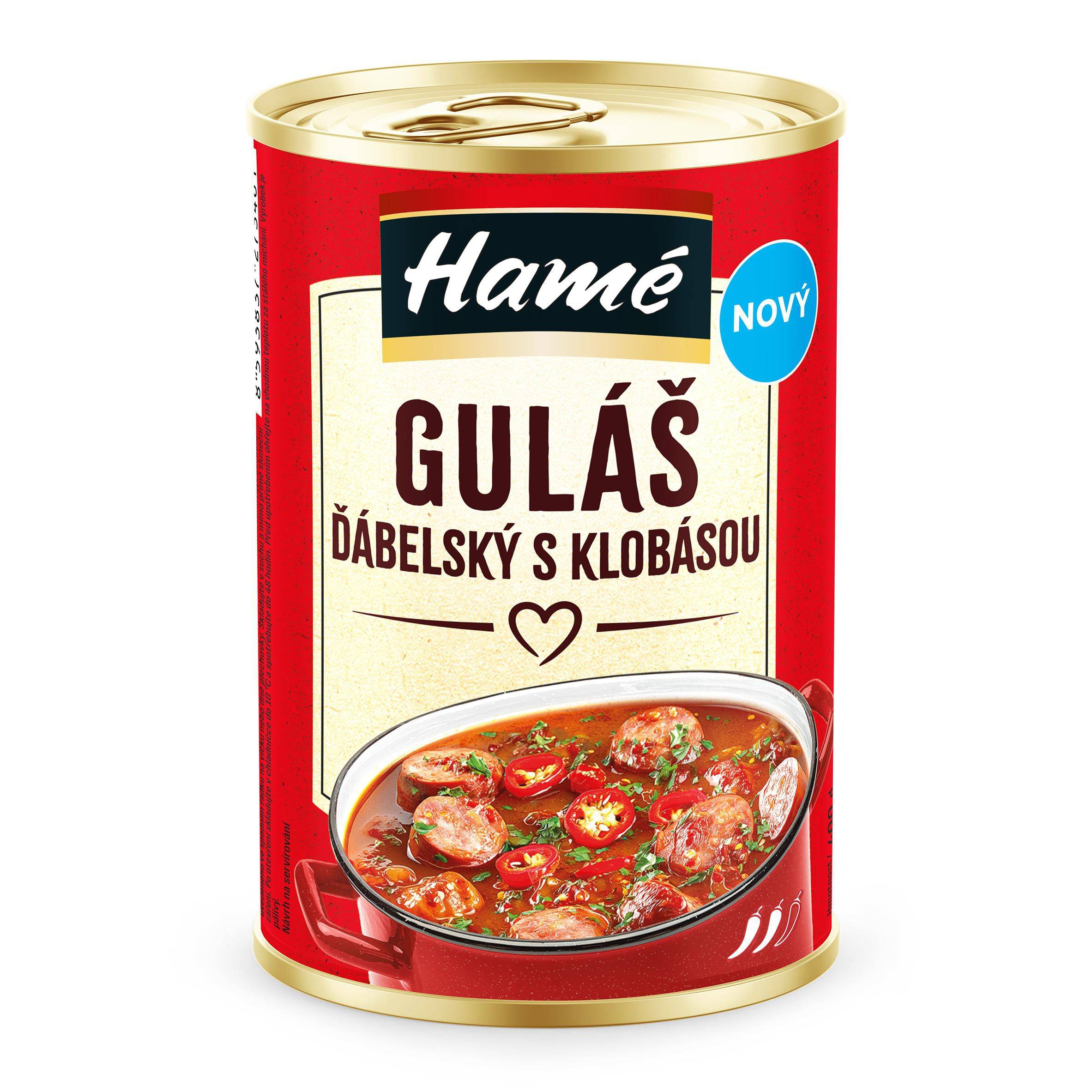Hamé Guláš ďábelský s klobásou 400g