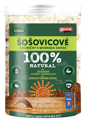 Celpo Chlebíčky 100% Natural Červená čočka s mořskou solí