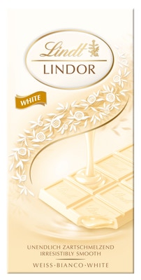 Lindt Lindor čokoláda tabulková bílá