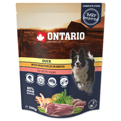 Ontario Kapsička kachna se zeleninou ve vývaru pro psy