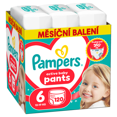 Pampers Plenkové kalhotky Monthly Box, vel. 6 (13-19 kg)