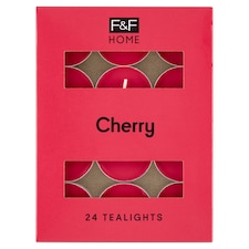 F&F Home Cherry vonné čajové svíčky 24 x 8,3g
