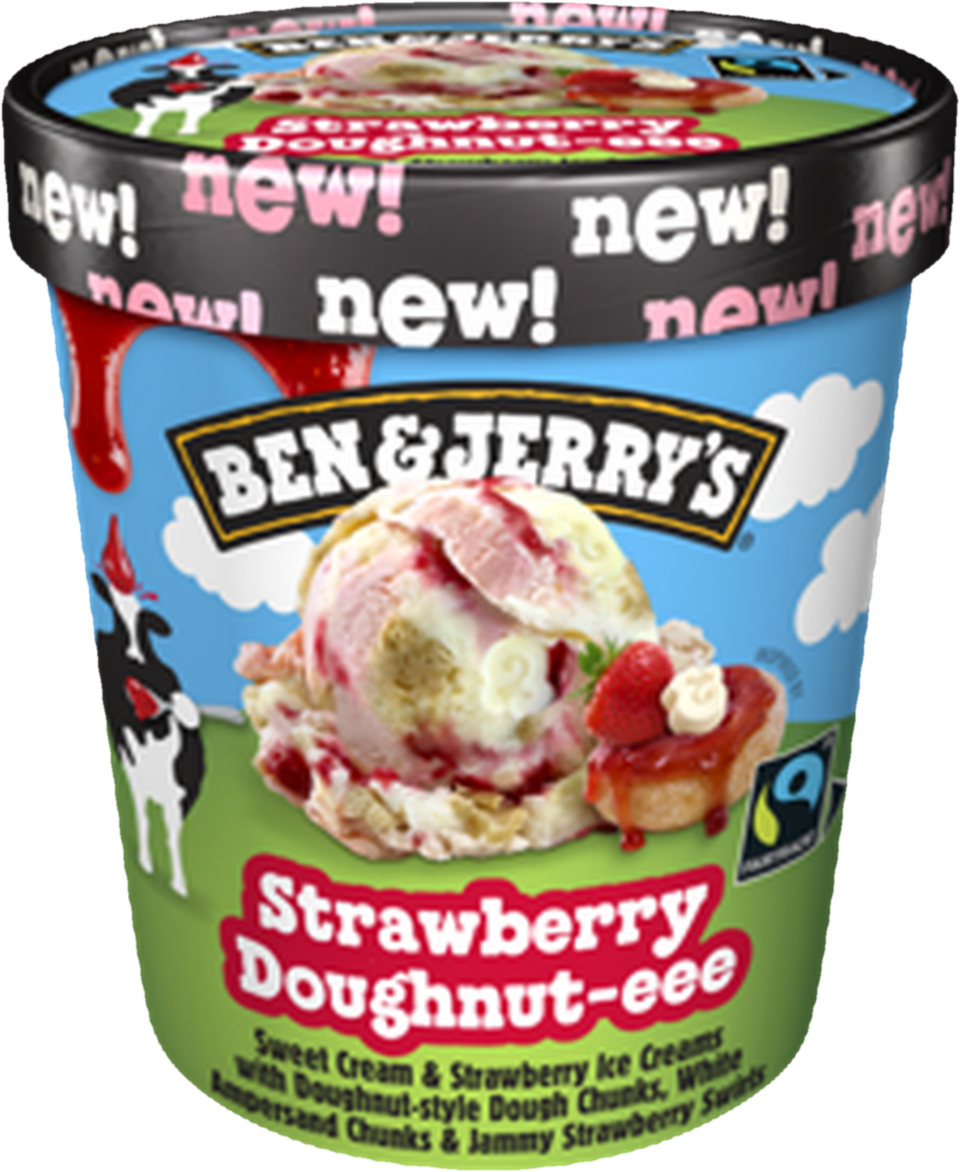 Ben & Jerry's Strawberry Doughnut–eee