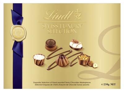 Lindt švýcarské výběrové  čokoládové pralinky