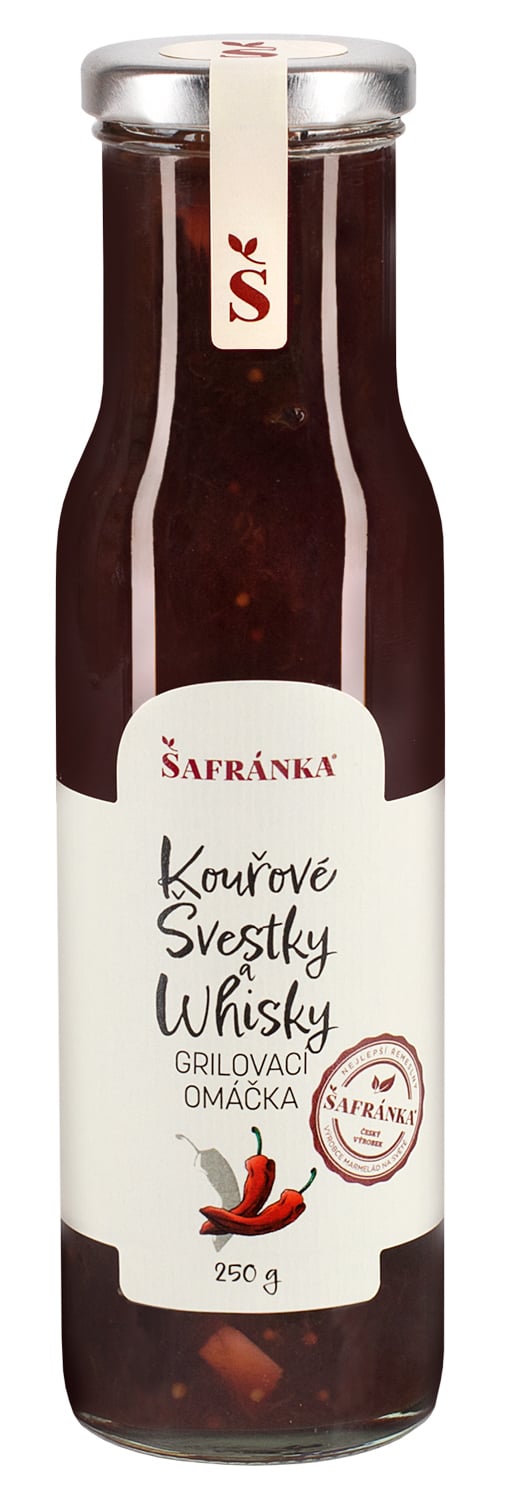 Šafránka Kouřové švestky a Whisky grilovací omáčka