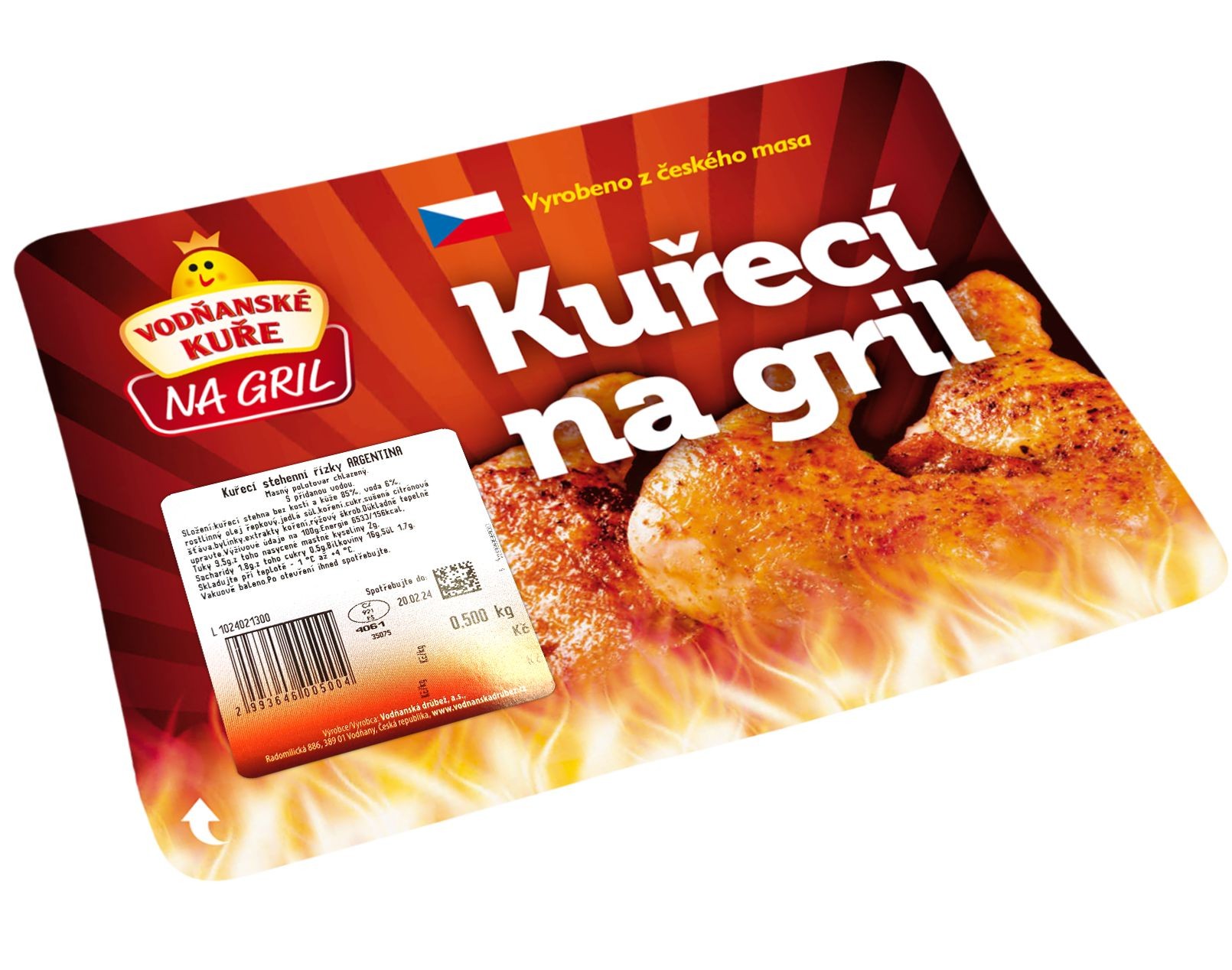 Vodňanské kuře Kuřecí stehenní řízek Argentina