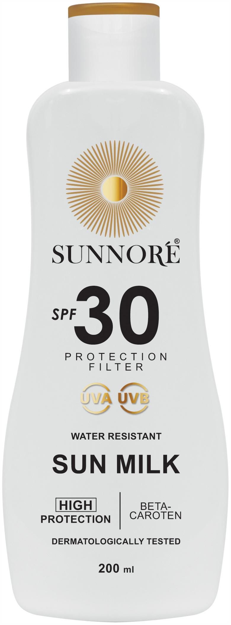 Sunnoré Opalovací mléko SPF 30 200ml
