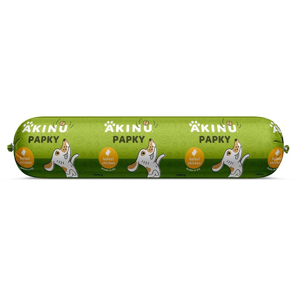Papky Kuřecí salám krmivo pro psy 1000g