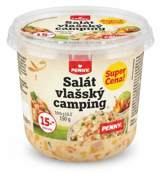Salát vlašský camping