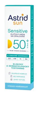 Astrid SUN Pleťový krém na opalování Sensitive SPF 50+