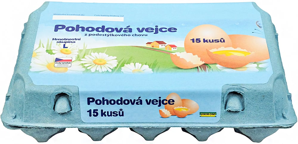 Pohodová vejce Podestýlková L