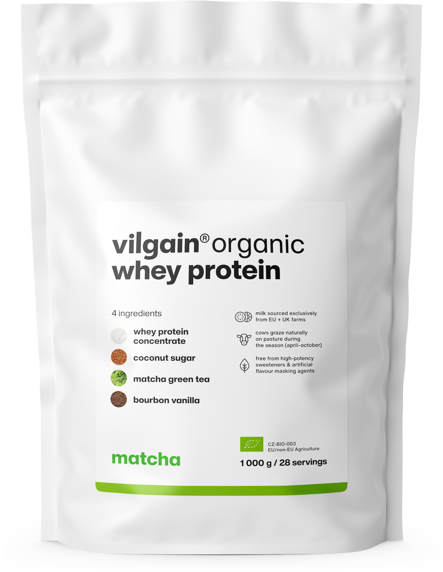 Vilgain Organic Whey Protein matcha