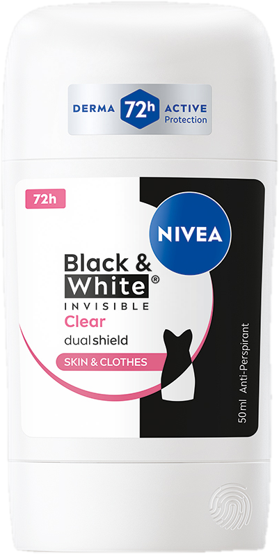 Nivea Black & White Invisible Clear tuhý antiperspirant
