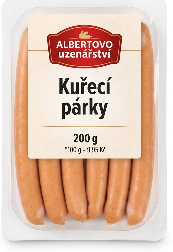 Albertovo uzenářství Kuřecí párky
