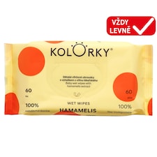 Kolorky Dětské vlhčené ubrousky s výtažkem z vilínu lékařského 60 ks