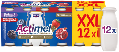 Actimel Triple Action Borůvka - Ostružina / Jahoda - Granátové jablko