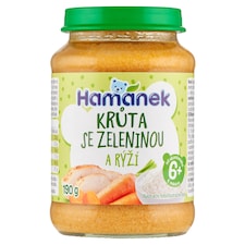 Hamánek Krůta se zeleninou a rýží 190g