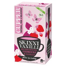 Cupper Skinni Vanilli bio bylinný čaj s vanilkovou a jahodovou příchutí aromatizovaný 20 ks 40g