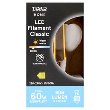 Home LED žárovka 5,9W E27 teplé bílé světlo 1 ks