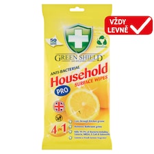 Green Shield Pro vlhčené ubrousky pro použití v domácnosti 50 ks