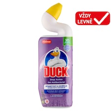 Duck Deep Action Gel Antibacterial Lavender čisticí a dezinfekční přípravek na WC mísu 750ml