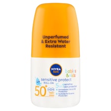 Nivea Sun Sensitive Protect Dětské mléko na opalování v kuličce OF 50+ 50ml