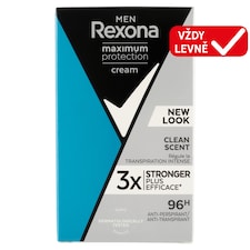 Rexona Men Maximum Protection Clean Scent tuhý krémový antiperspirant pro muže 45ml