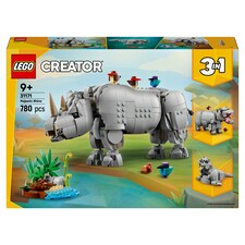 LEGO Creator 3 v 1 31171 Divoká zvířata: Majestátní nosorožec s ptáčky