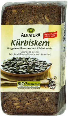 ALNATURA BIO Chléb žitný s dýňovými semínky ideální na tousty