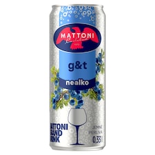 Mattoni G&t nealko jemně perlivá 0,33l