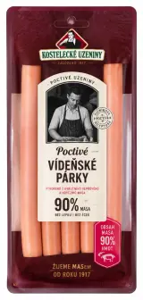 Kostelecké uzeniny Poctivé vídeňské párky