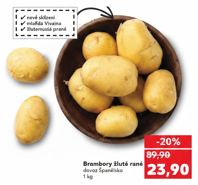 Brambory žluté rané