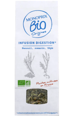 Monoprix Biologique BIO Sypaný čaj podporující trávení