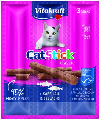 Vitakraft Cat Stick treska-treska tm. 3x6g