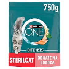 Purina ONE Bifensis Sterilised granule pro kočky losos 750g