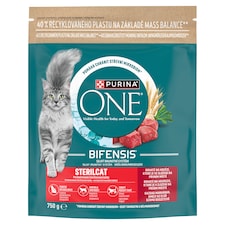 Purina ONE Bifensis Sterilised granule pro kočky hovězí 750g