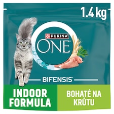 Purina ONE Bifensis Indoor granule pro kočky krůta 1,4kg